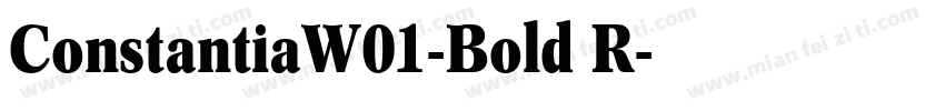 ConstantiaW01-Bold R字体转换